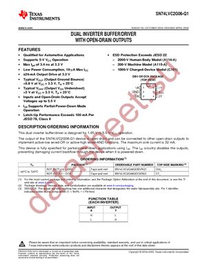 SN74LVC2G06QDCKRQ1 datasheet  